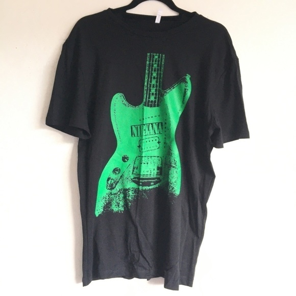 Nirvana Cotton Graphic Guitar Tee New Without Tag - Picture 1 of 5